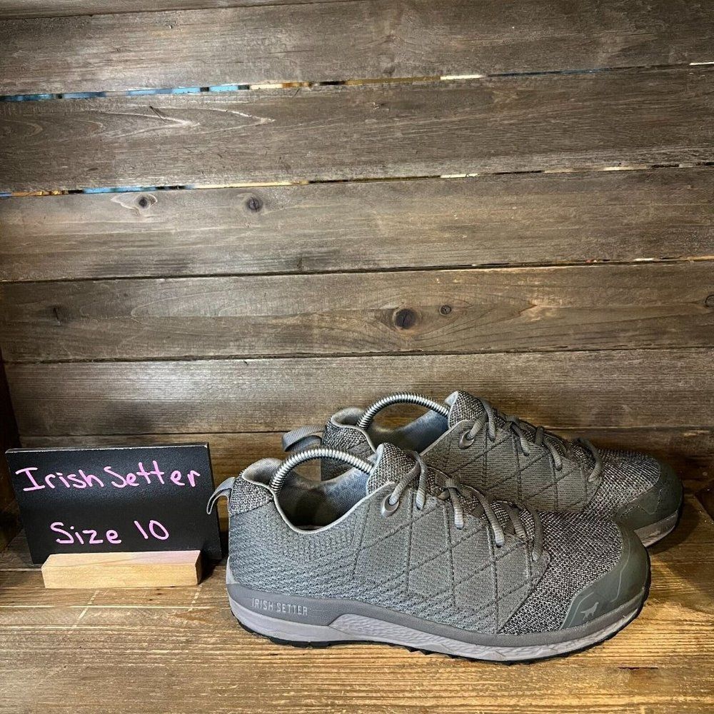 Womens Irish‎ Setter Gray Nisswa Safety Toe Work Sneakers Shoes Size 10 D GUC